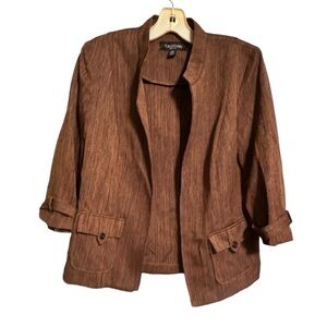 Perceptions Petite Brown Suit‎ Jacket